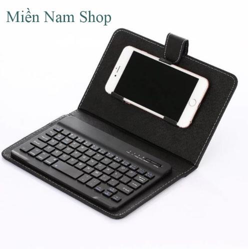 Bao da bàn phím Bluetooth 4 - 6 Inch dùng cho điện thoại Android/ IOS/ Windows