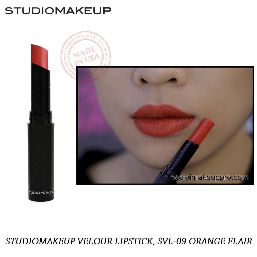 Son Lì Studiomakeup Velour Lipstick Svl-09 Orange Flair