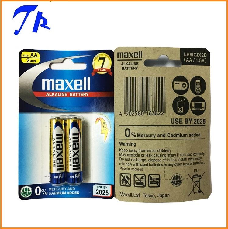 [HCM]10 vỉ Pin Maxell AA alkaline pin tiểu AA maxell ( vỉ 2 viên)