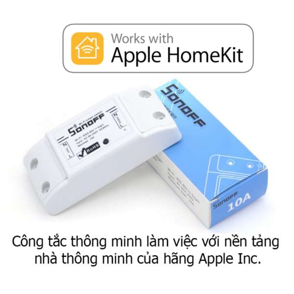 Công tắc wifi thông minh Sonoff Basic works with Apple Homekit