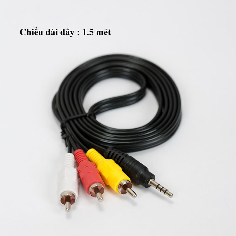 DÂY 1 ĐẦU AV MINI 3,5 RA 3 ĐẦU AV ĐỰC