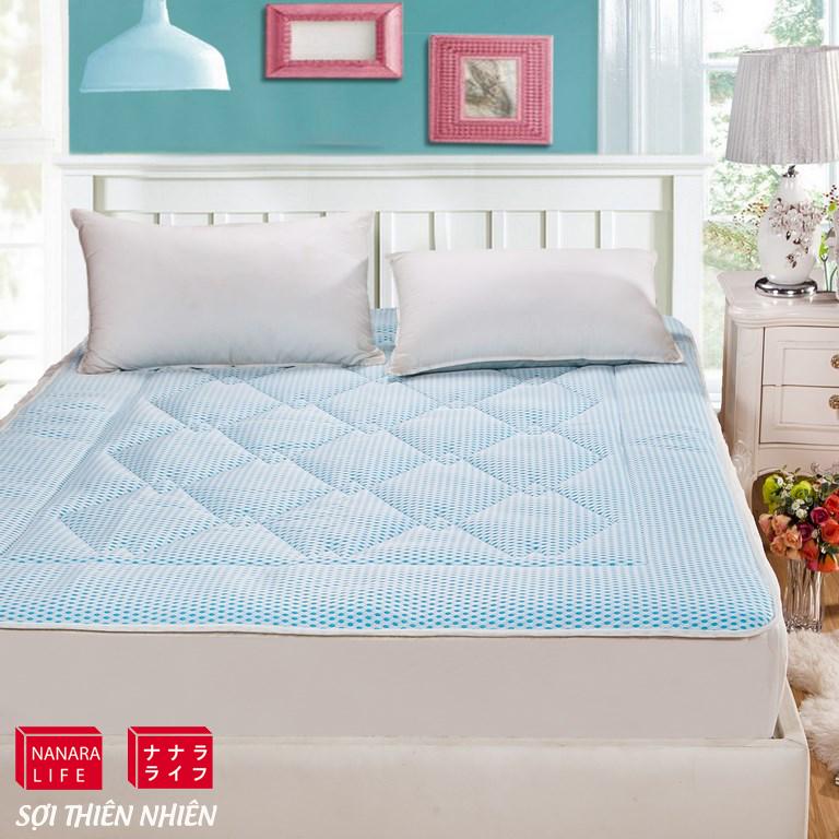 Đệm 4D Nanara life nhập khẩu Nhật Bản 160x200cm (Xanh da trời)