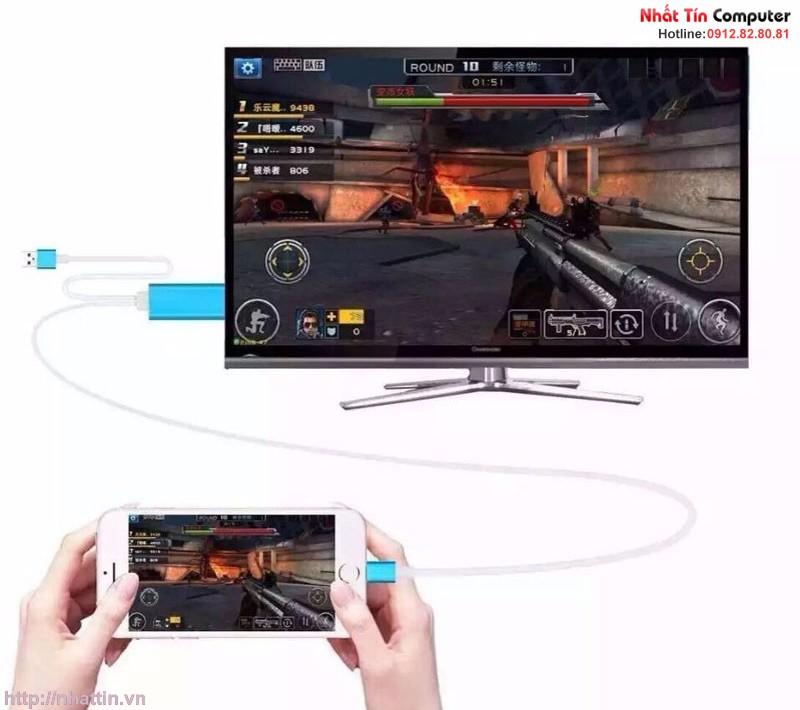 Cáp MHL Lightning to HDMI cho iPhone iPad (Red)