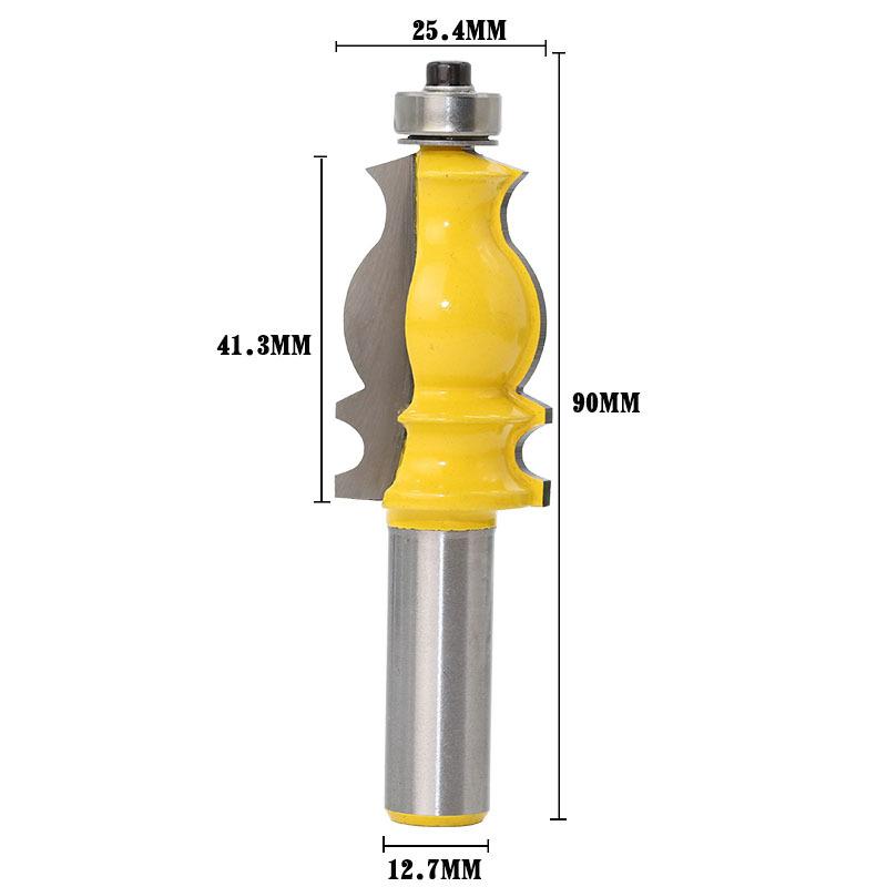 Mũi phay chỉ đuôi cá, hoa văn, cốt 12.7mm