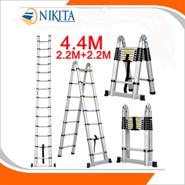 Thang Nhôm Rút Đôi NIKITA Nhật Bản AI44 - 4,4m tải trọng 150kg