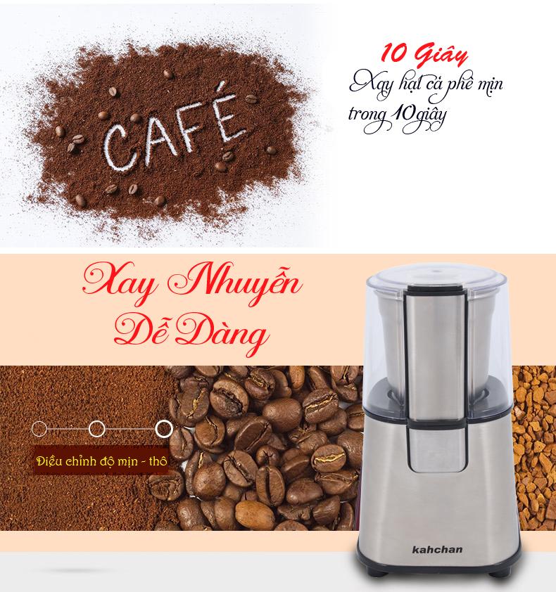 Máy xay cà phê mini Kahchan CG9100 (Xám)