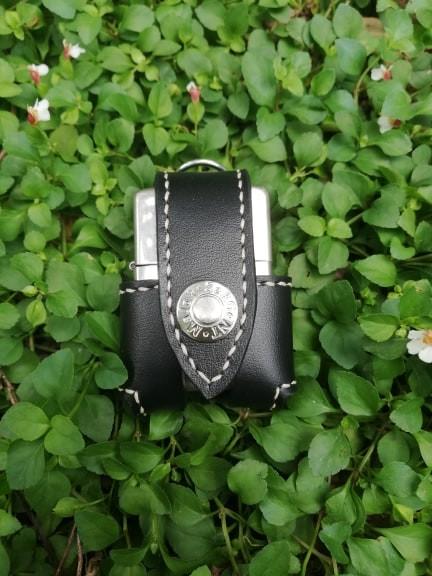 Bao da Zippo da bò cao cấp (Đen)