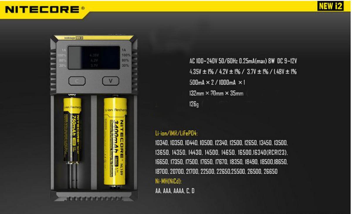 Sạc pin cao cấp Nitecore New i2