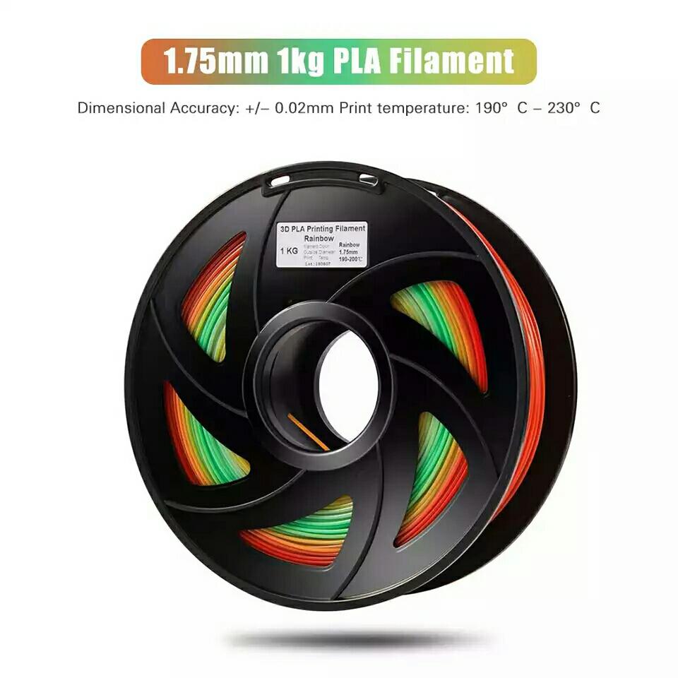 Nhựa in 3D HUTI PLA Rainbow - PLA Silk Rainbow ( cuộn 1kg )