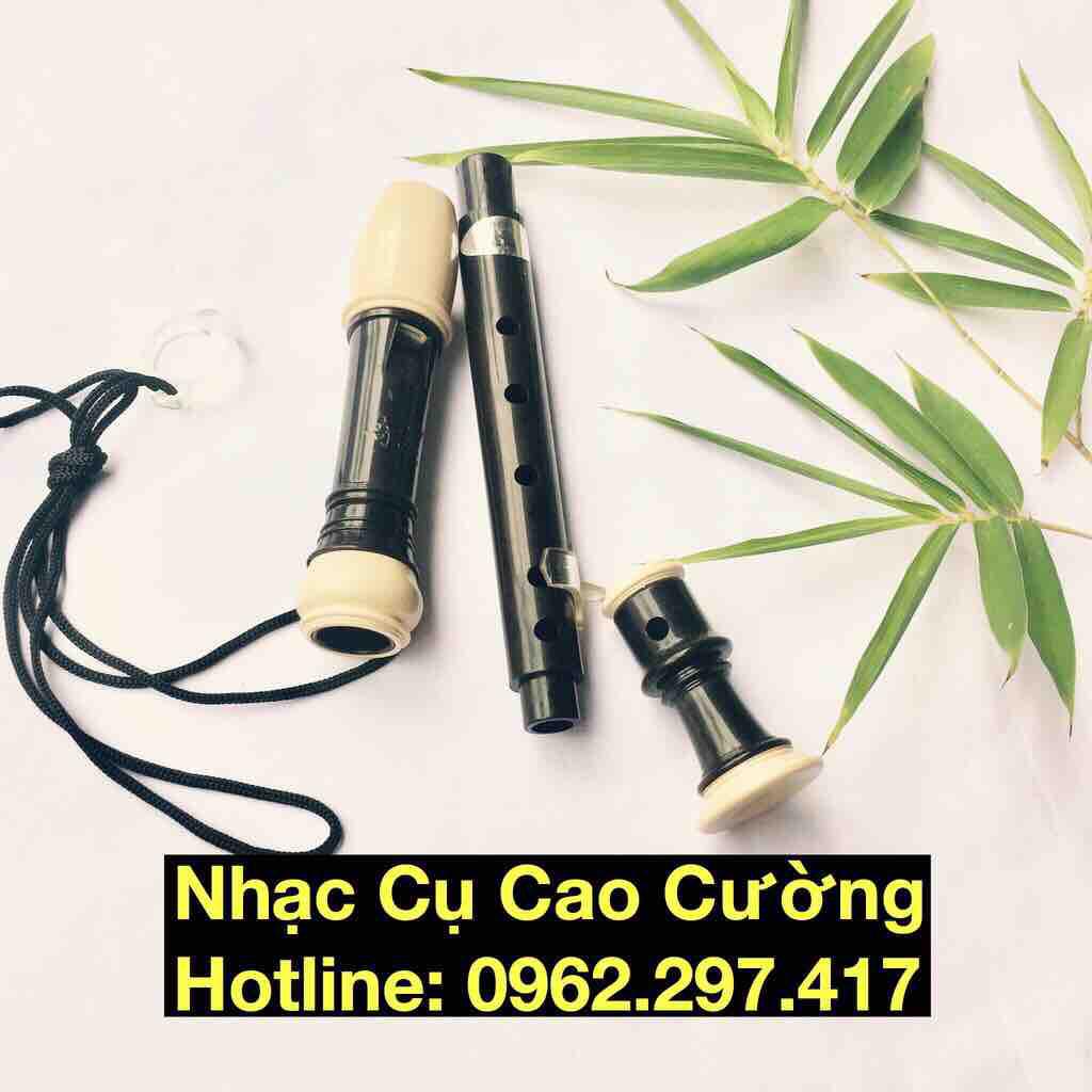 Sáo Dọc Recorder Đen Âm Chuẩn Nhạc Cụ Cao Cường