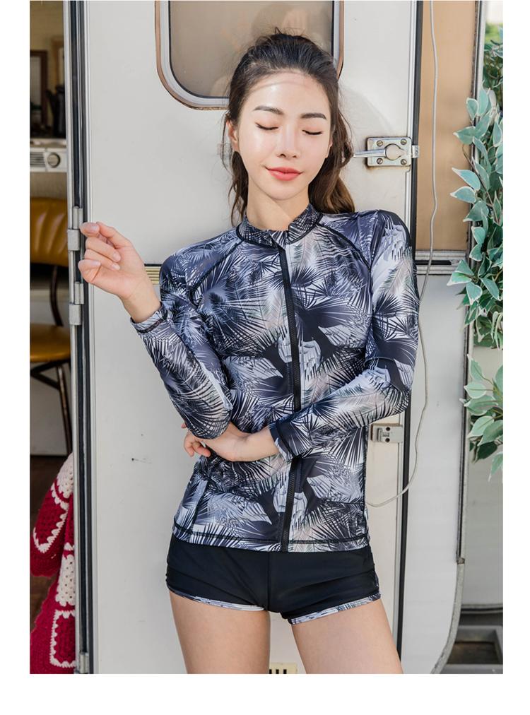 [HCM]Đồ bơi nữ tay dài kèm áo crop top