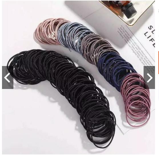 combo 10 sét 100 chun buộc tóc(1 sét 100 cái)