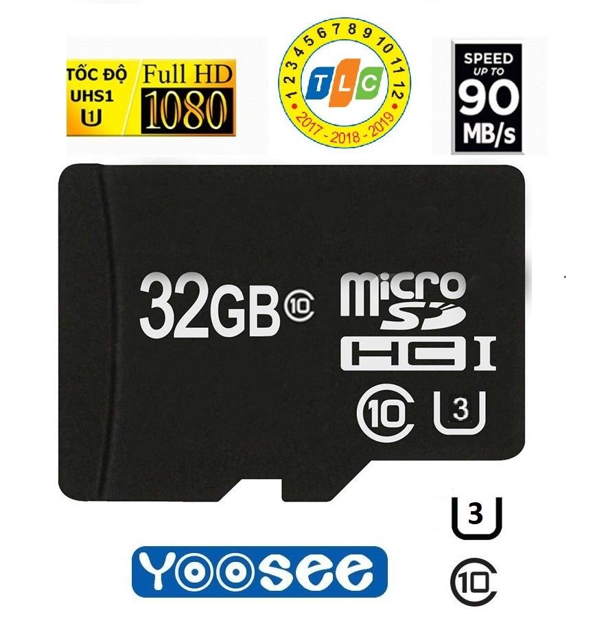 Thẻ nhớ Micro SD 32Gb U3 Class 10 Tốc độ cao siêu bền cho camera