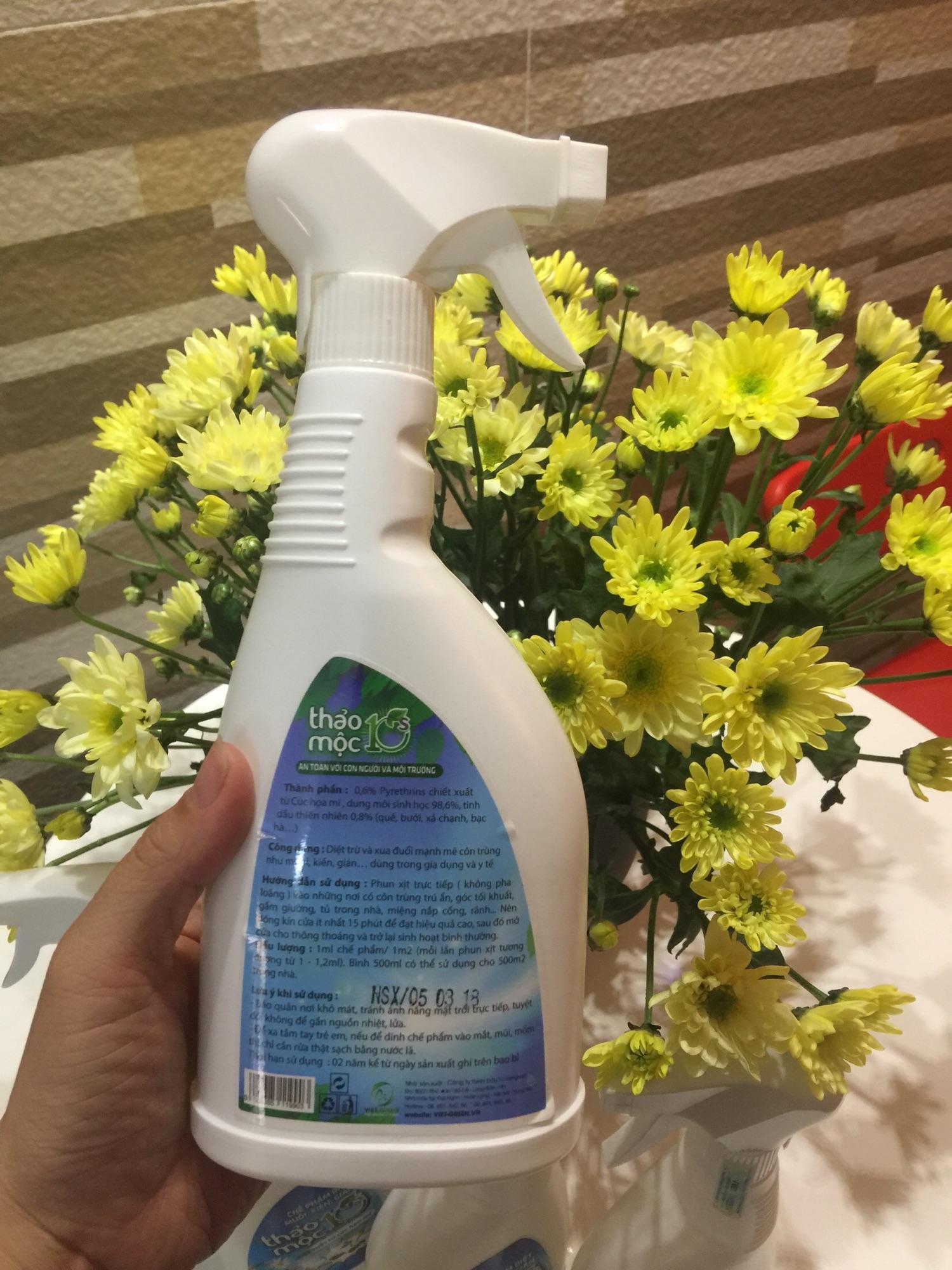 Bình xịt diệt Kiến, Gián, Muỗi Thảo mộc 10s