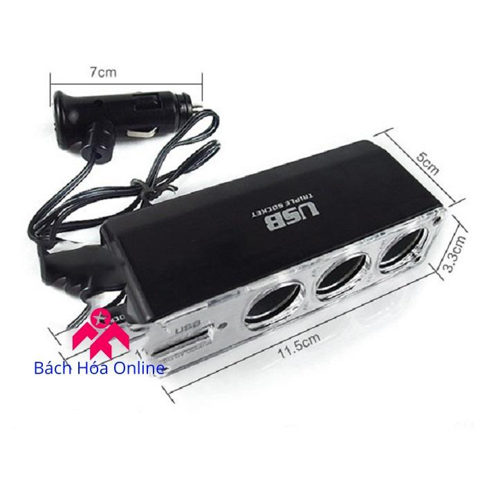Bộ chia 3 cổng tẩu trên ô tô