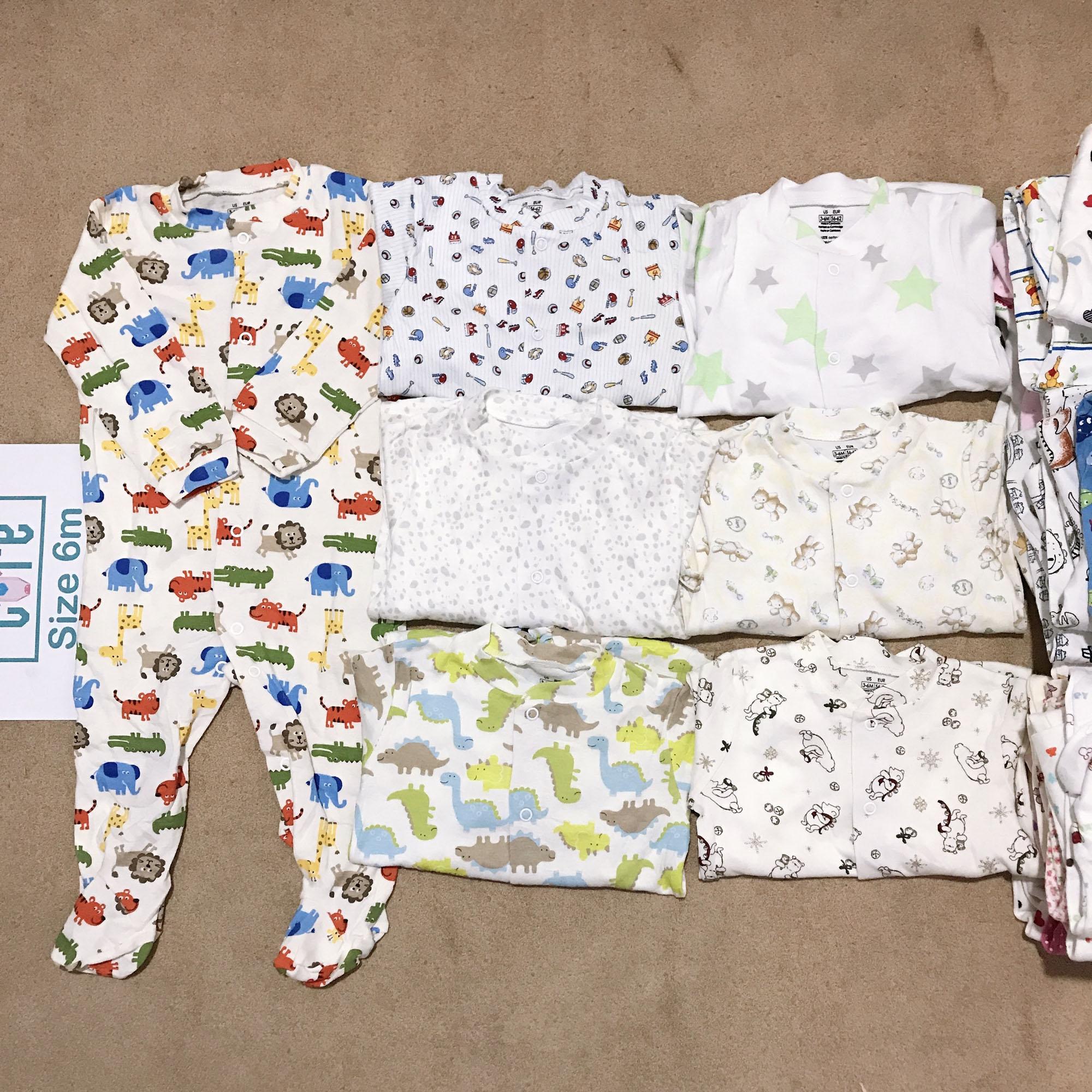 Combo 3 Bodysuit liền vớ Geogre cho BÉ TRAI 3-9M (giao ngẫu nhiên)