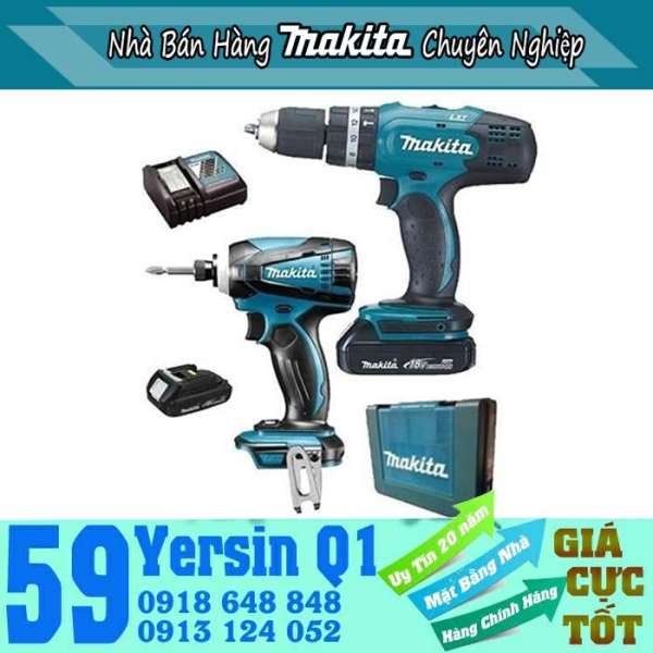 Bộ máy khoan bắt vít dùng PIN Makita DLX2022