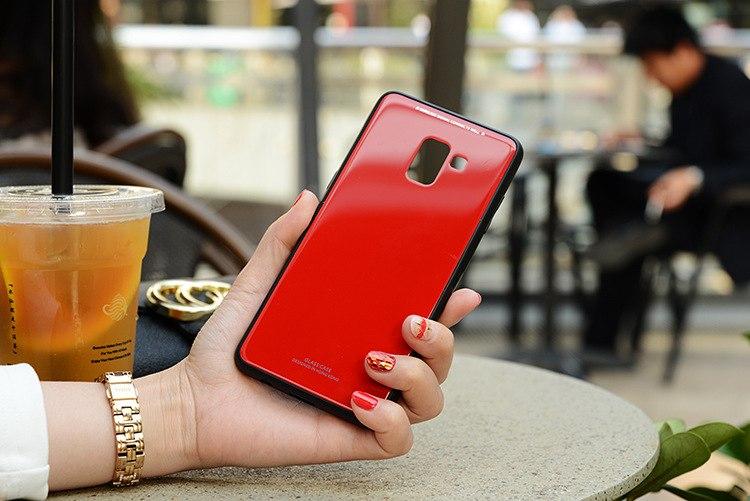 Ốp lưng kính cho Samsung Galaxy A6 2018