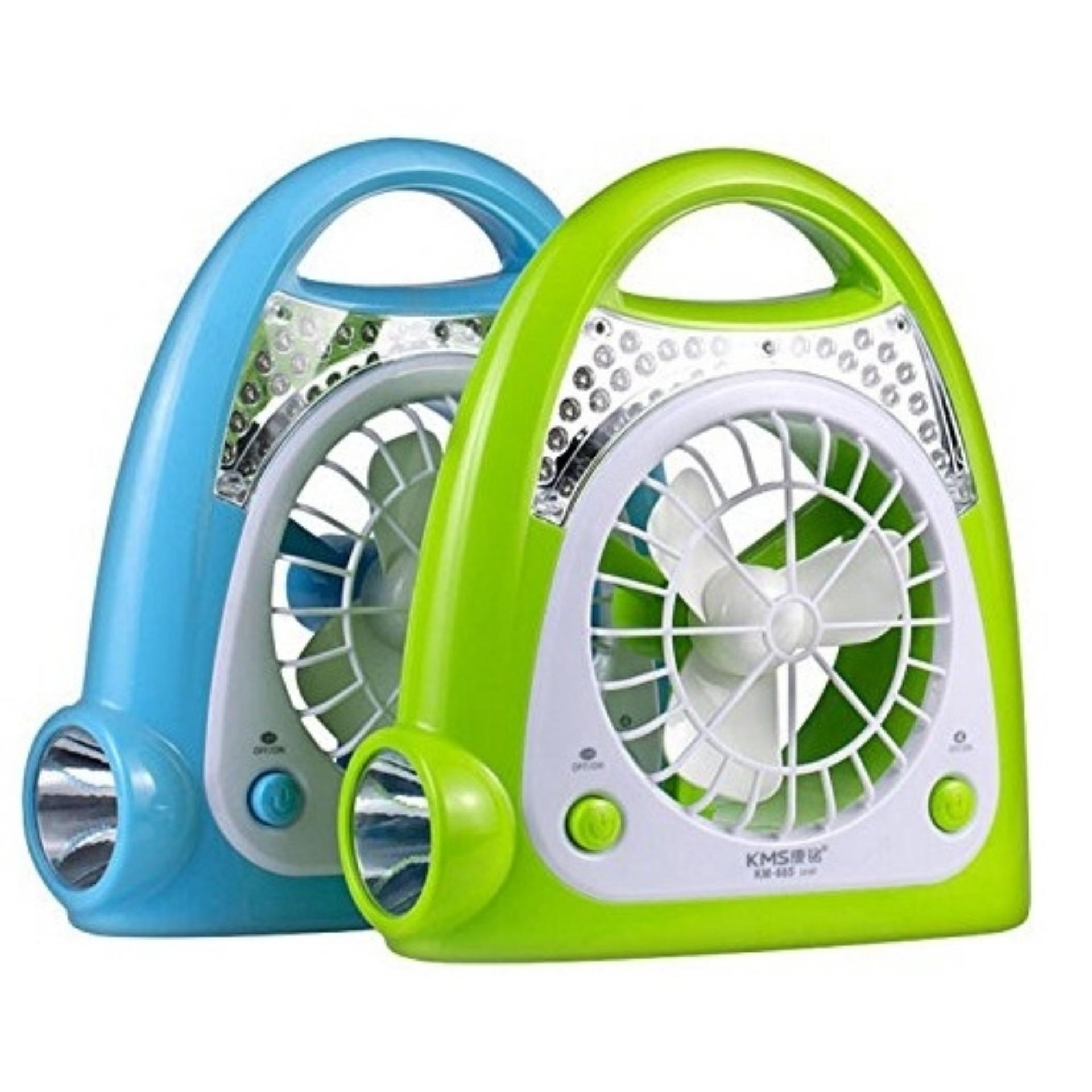 [HCM]QUẠT SẠC TÍCH HỢP ĐÈN LED  KM-685