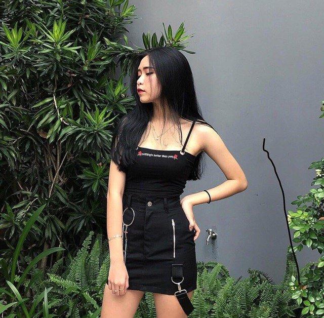 Áo hai dây phối khoen hoa hồng cực hot