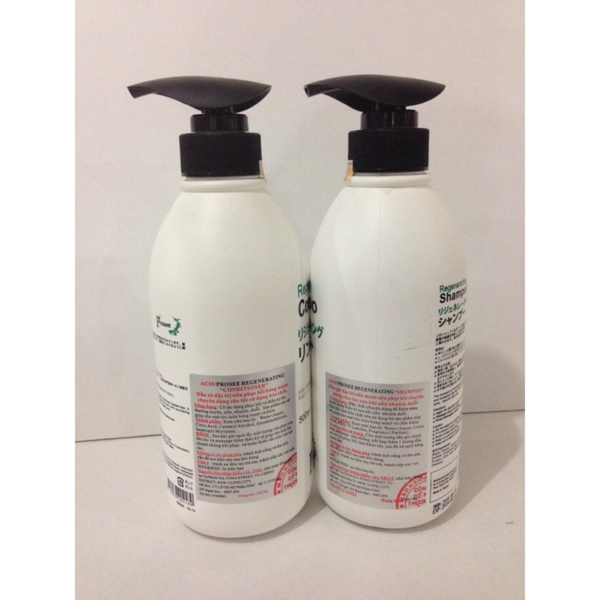 [HCM]Dầu gội + Xả phục hồi Prosee Regenerating 500mlx2