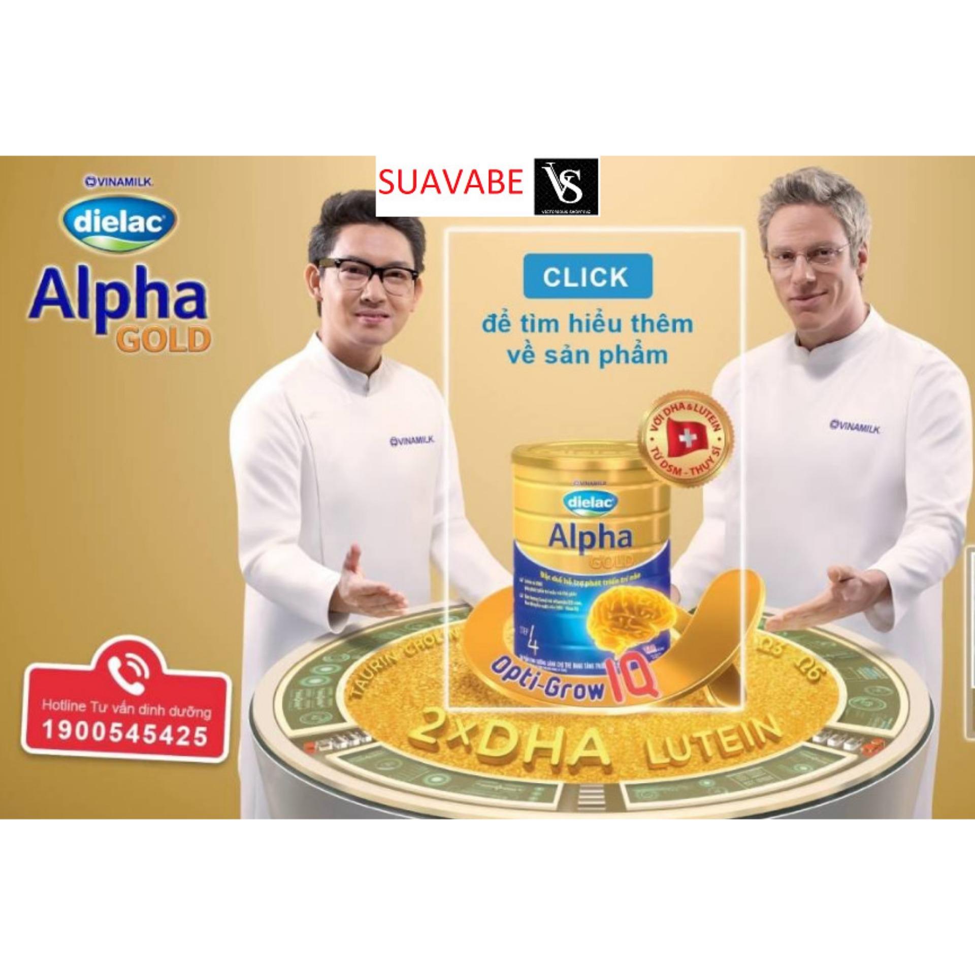 Sữa bột Vinamilk Dielac Alpha Gold 4 850g (hộp thiếc)