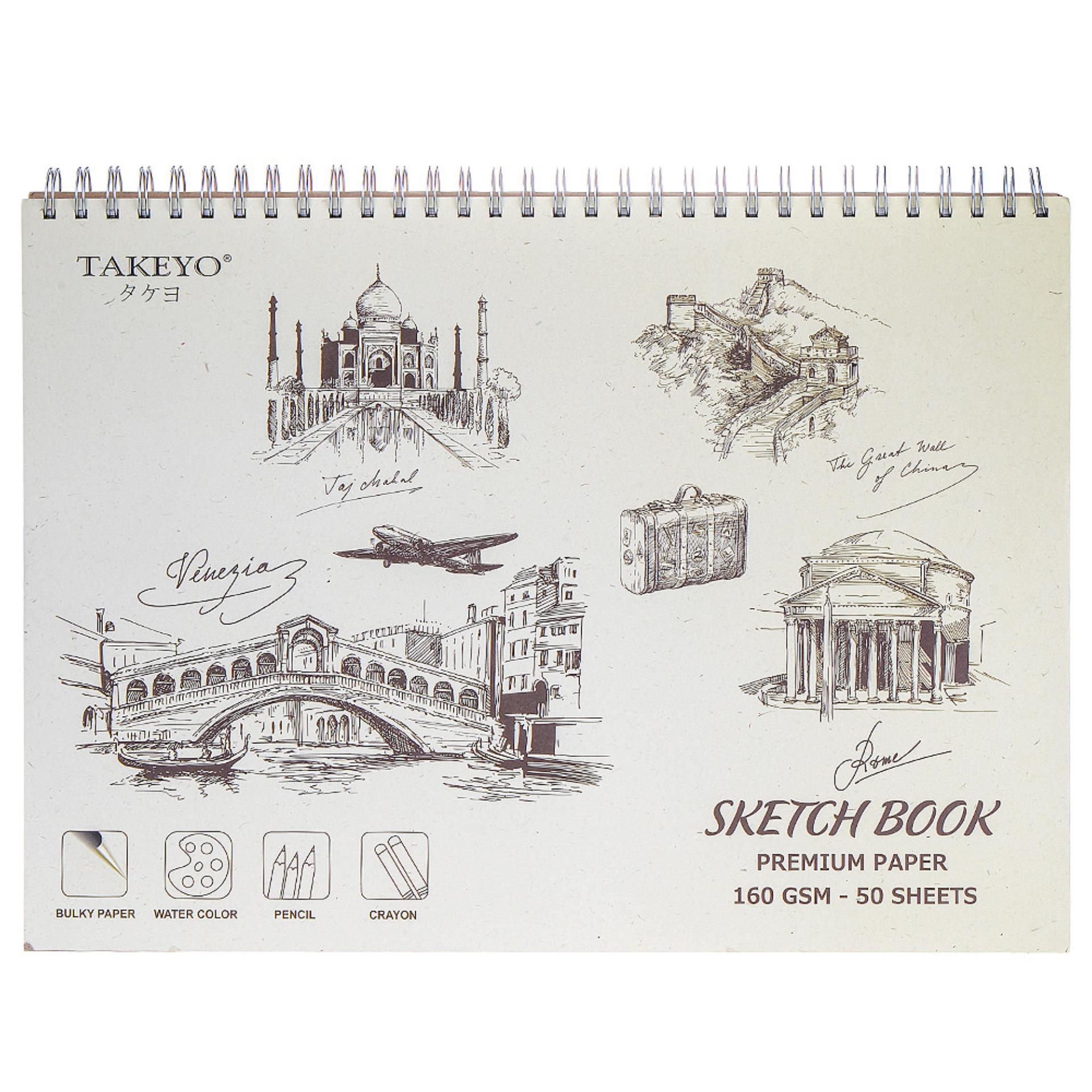 [HCM]SỔ VẼ TAKEYO A3 8526 (50 TỜ 29.7 x 42 CM)