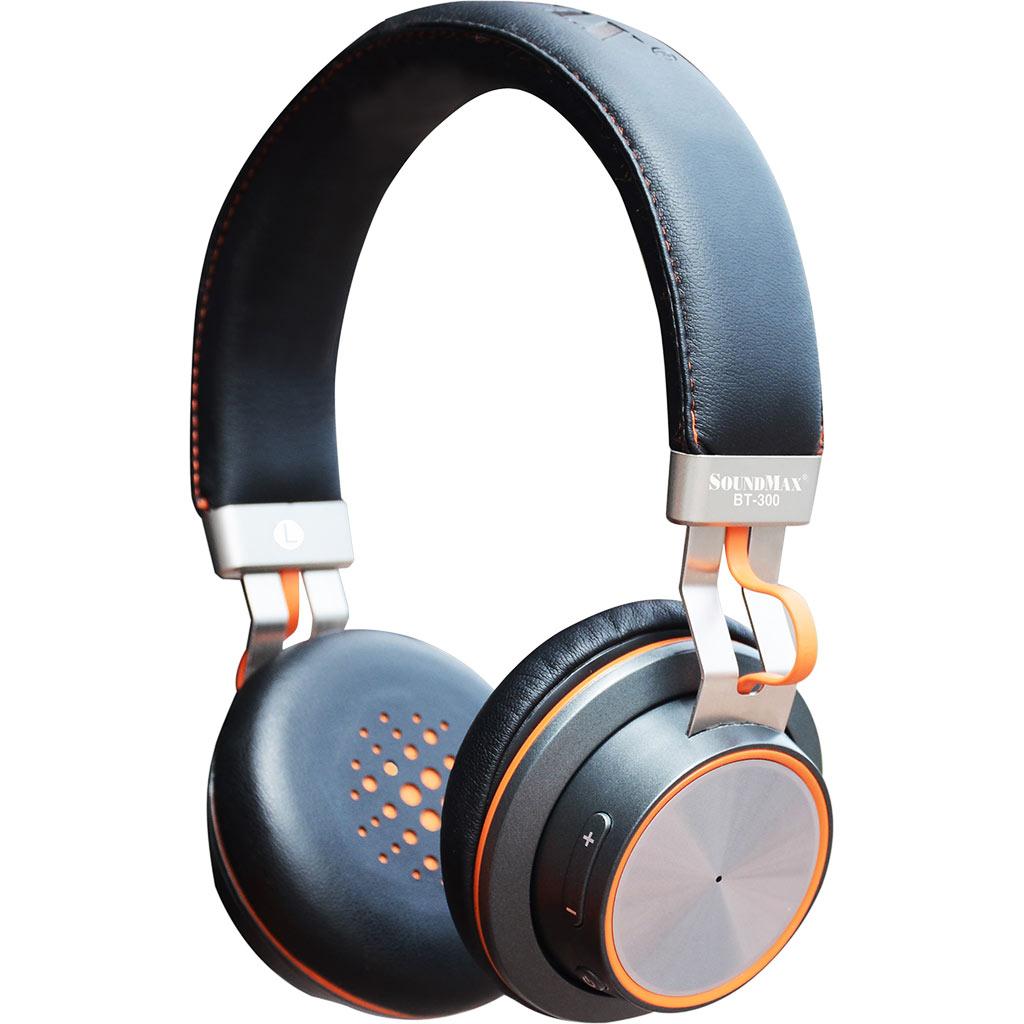 Tai nghe Bluetooth Có Micro Soundmax BT300 (Màu xám đen)