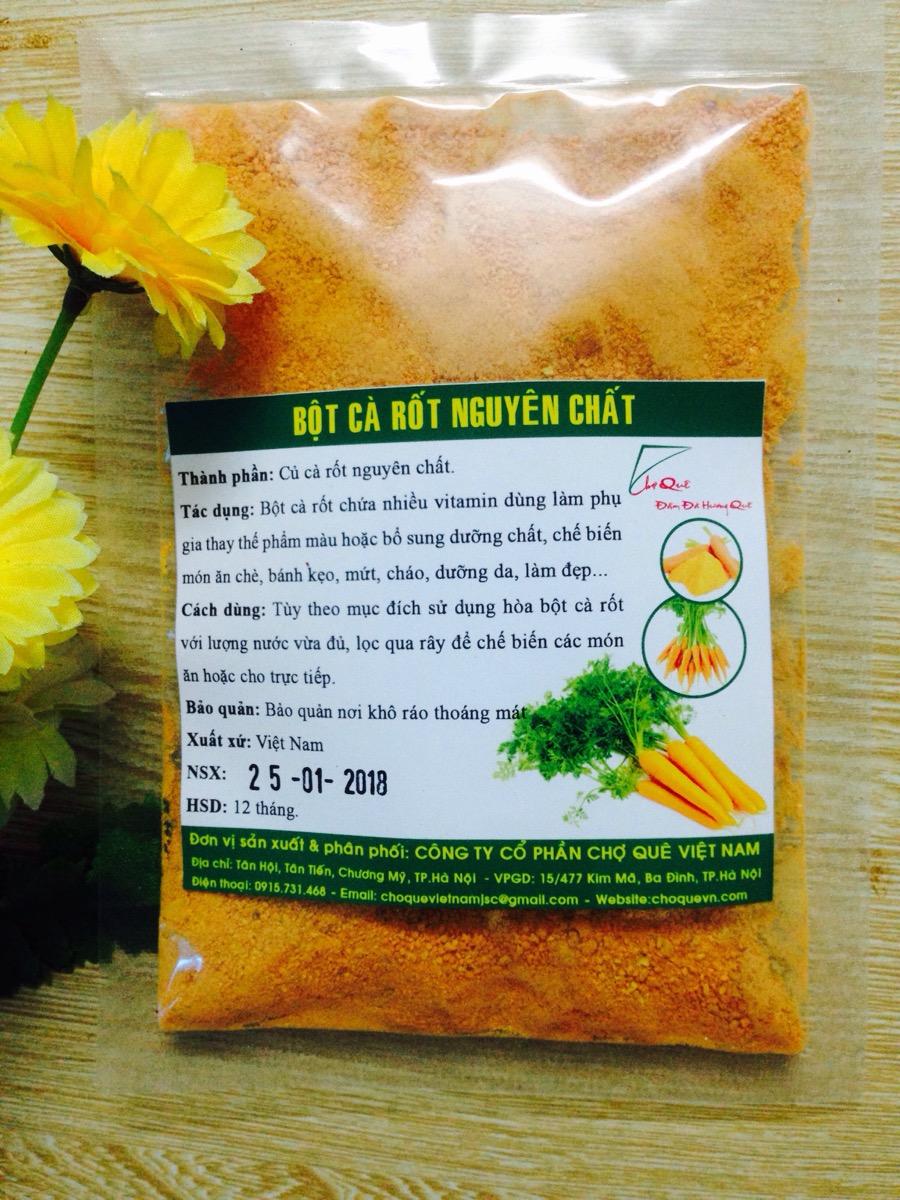 Bột cà rốt nguyên chất 100g