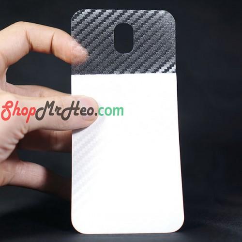 Bộ 3 skin dán mặt lưng vân 3d samsung j7 pro - j730