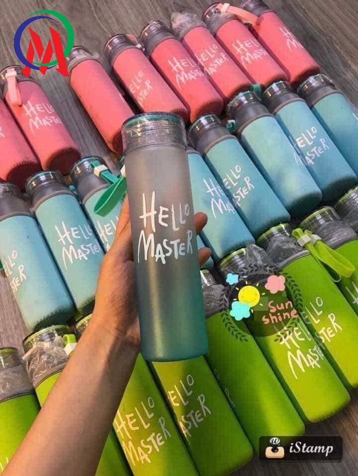 [HCM]BÌNH GIỮ NHIỆT THỦY TINH HELLO MASTER 480ML