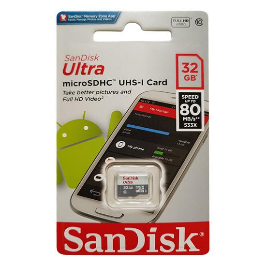 Thẻ nhớ MicroSDHC SanDisk Ultra 533X 32GB 80MB/s - Class 10