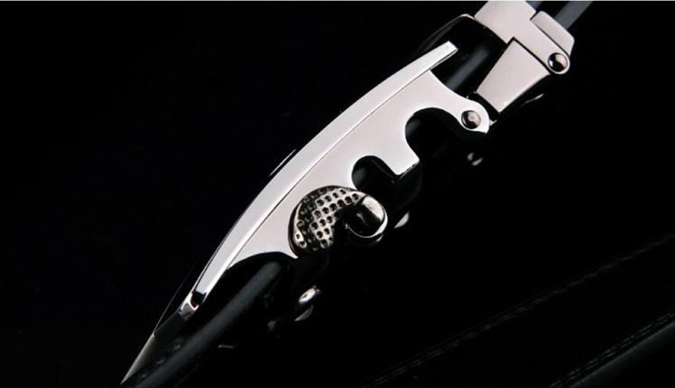 Thắt Lưng Da Nam Khóa Tự Động Cao Cấp MC01 ( Bạc )