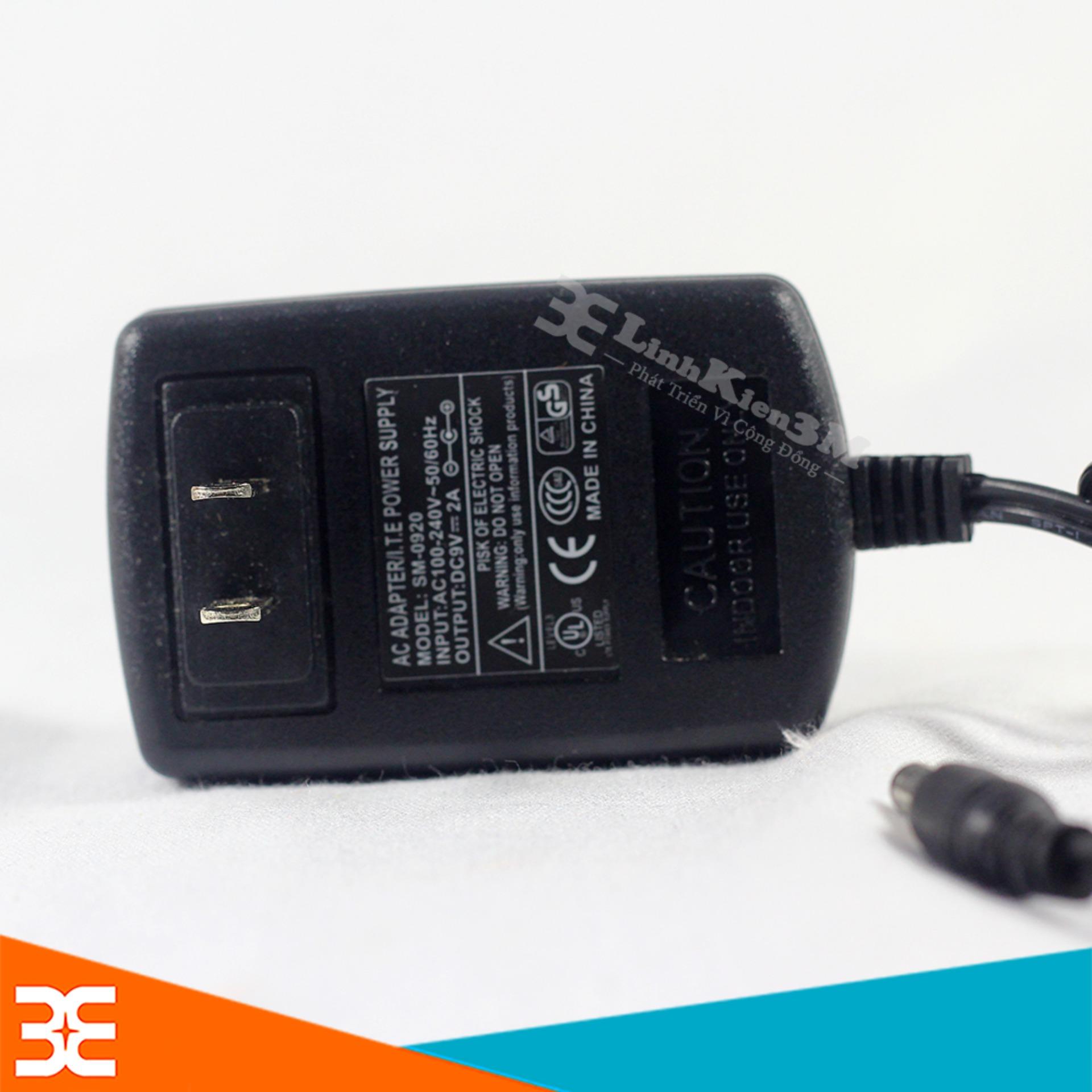 Nguồn Adapter 9V-2A 5.5x2.1mm(BH 3 tháng)