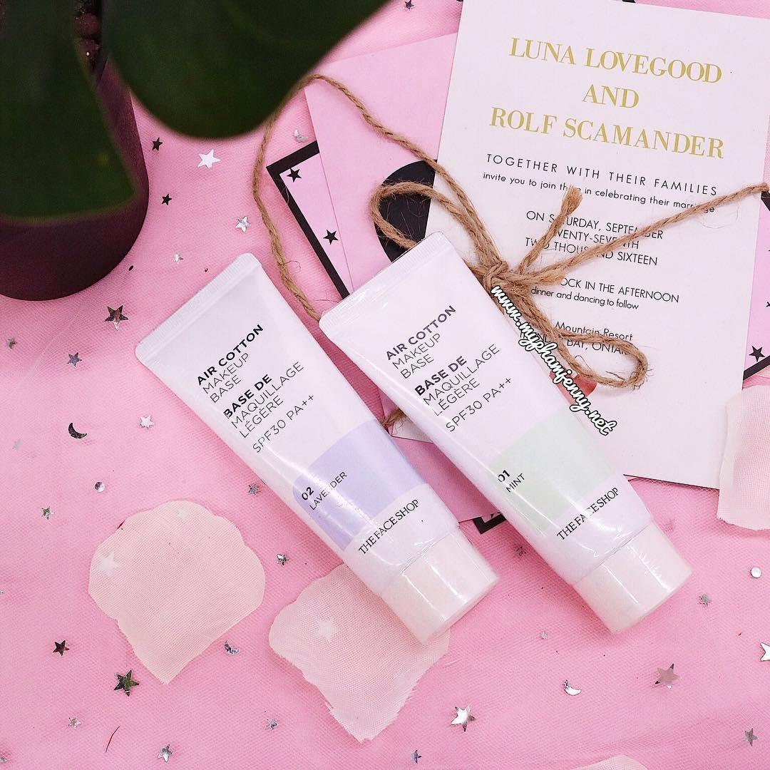 Kem Lót The Face Shop Air Cotton Makeup Base
