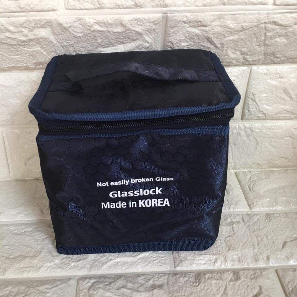 Túi giữ nhiệt Glasslock loại 3 hộp có quai xách