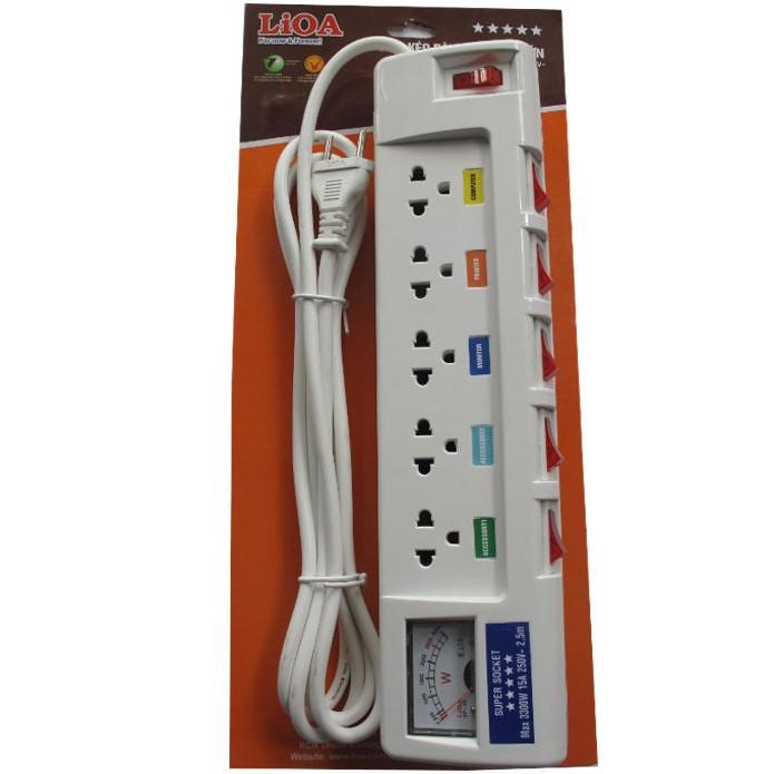 Ổ cắm điện LIOA CAO CẤP 5OFSSA2.5-3 (Trắng)