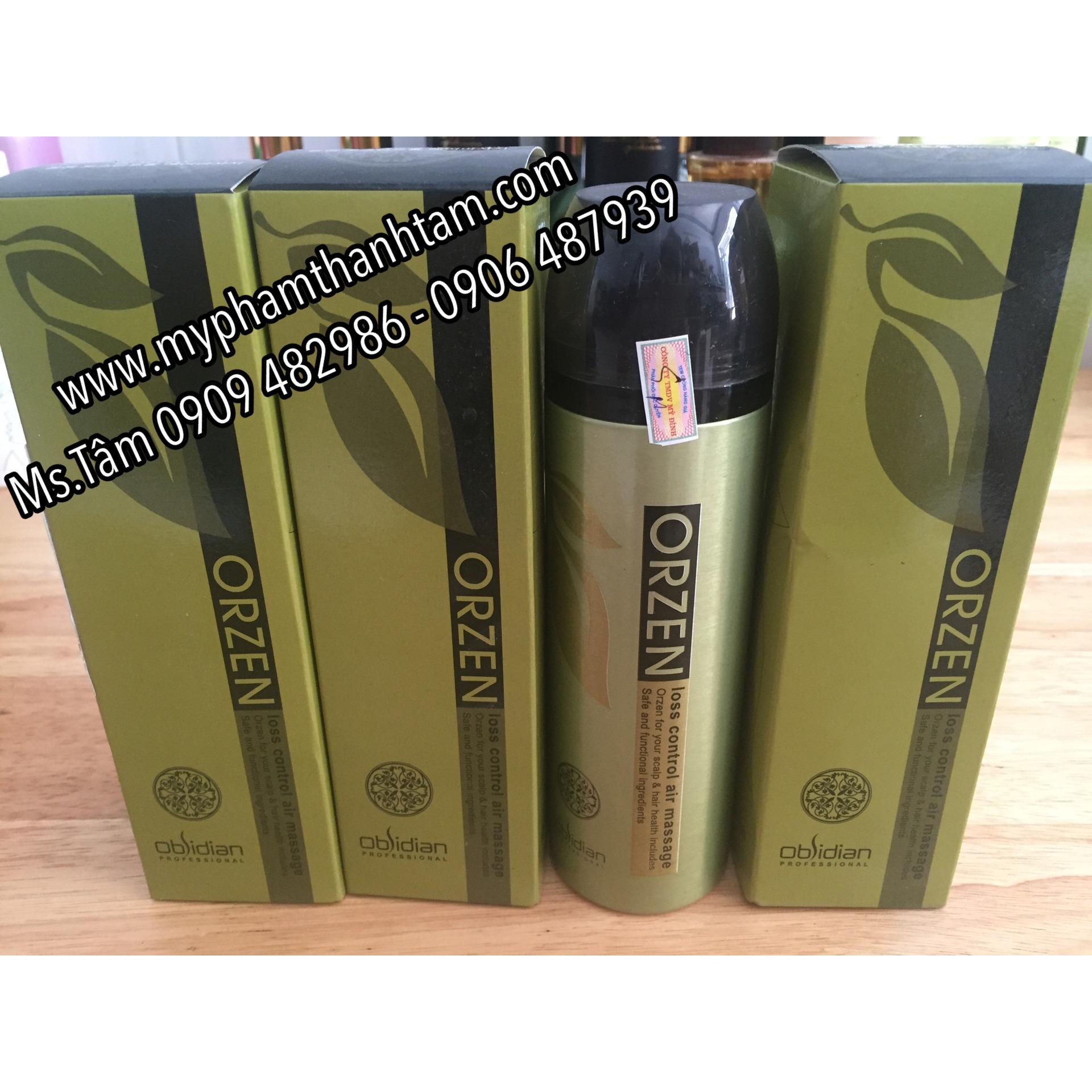 Bộ sản phẩm kích thích mọc tóc Orzen Loss Control Obsidian