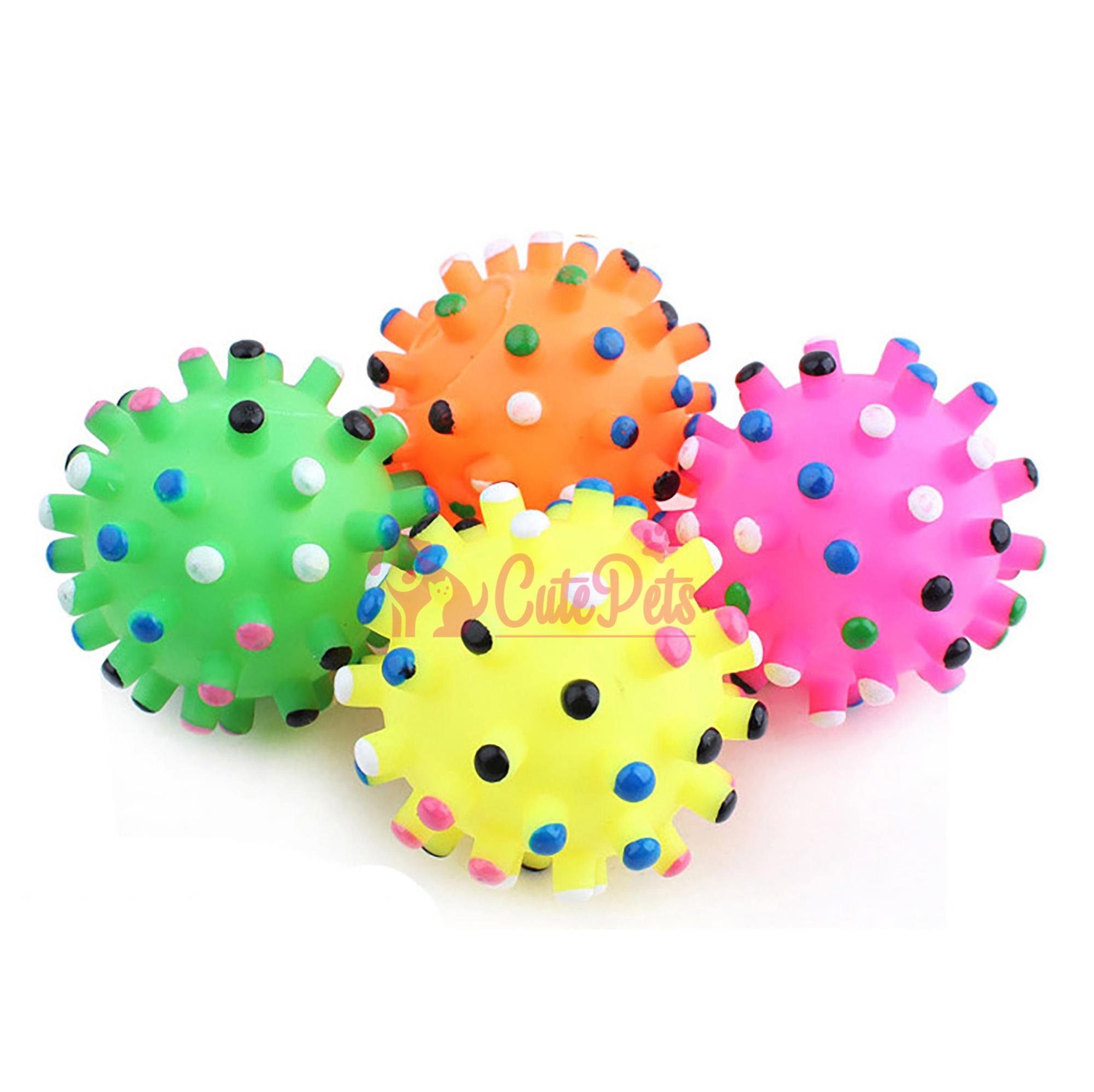 [HOÀN TIỀN 10%]Đồ chơi cho chó bóng chíp chấm tròn 7cm - CutePets
