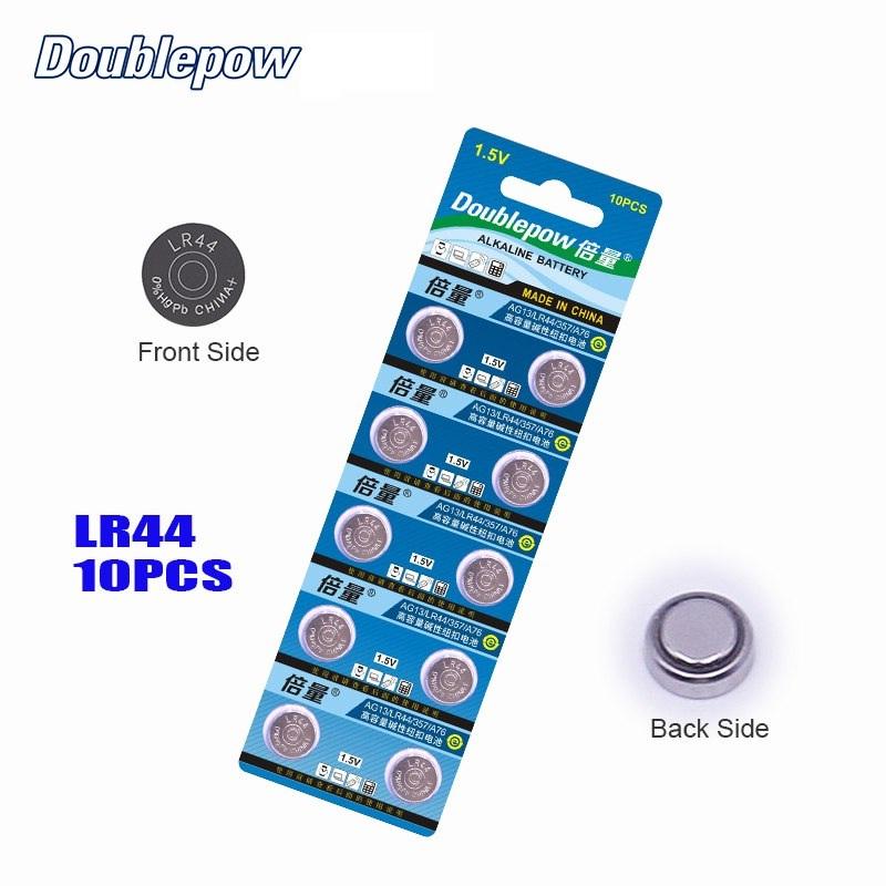 1 viên / 10 viên pin cúc áo doublepow lithium lr44 1.5 v lithium