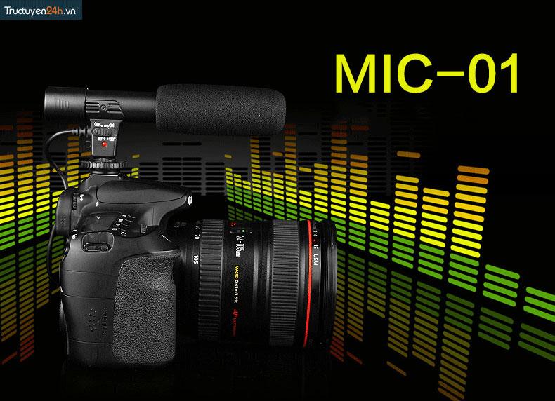 Microphone Si Dande MIC-01 dùng cho máy ảnh Canon/Nikon