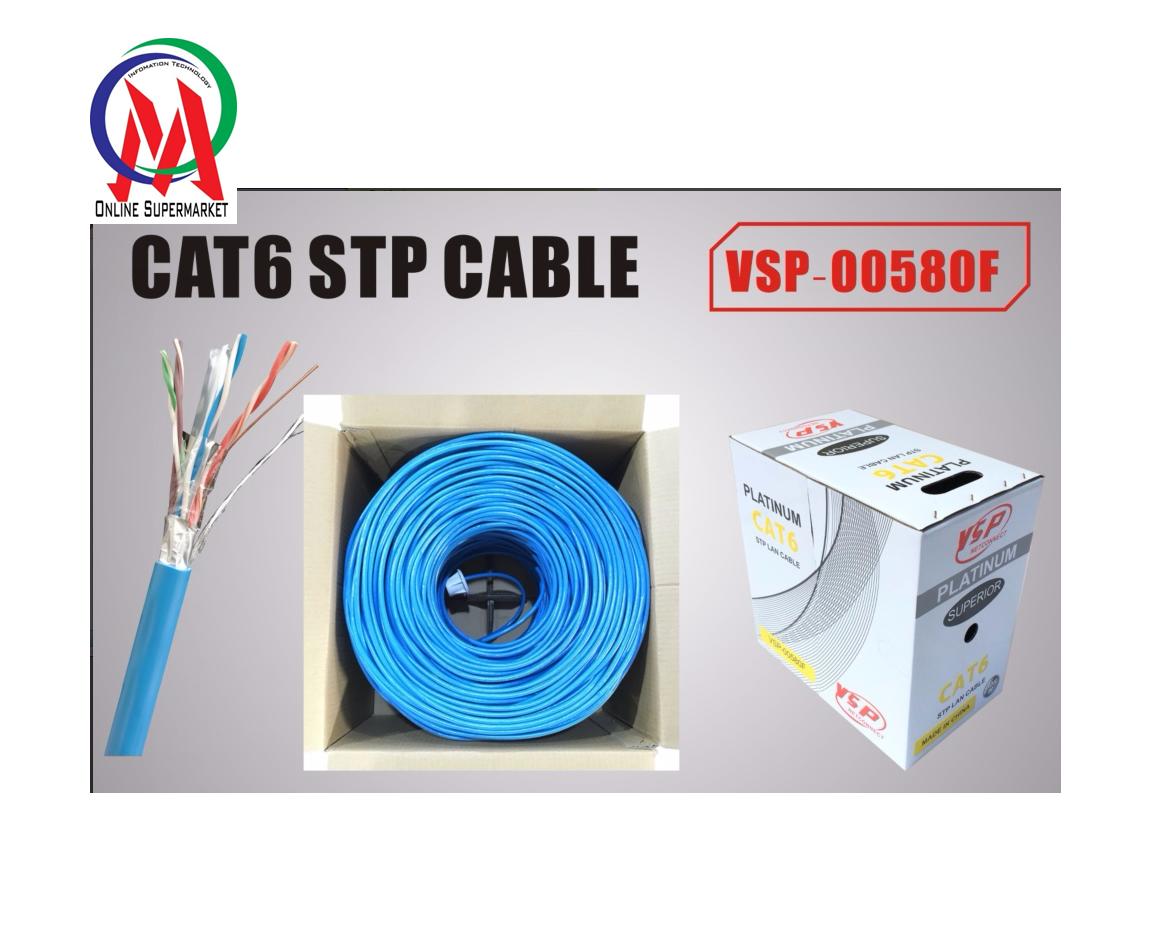 [HCM]Dây Cáp 6 Mạng STP VSP 00580F Chống Nhiễu 305M