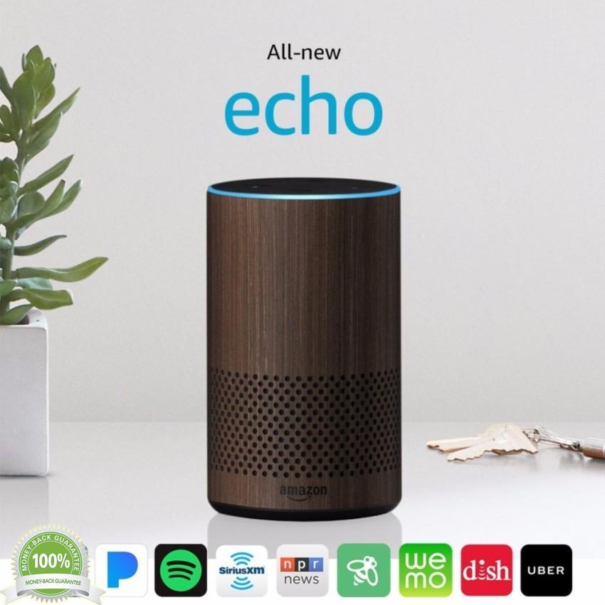 [HCM]Loa thông minh Amazon All New Echo (2nd Generation) màu Walnut Finish