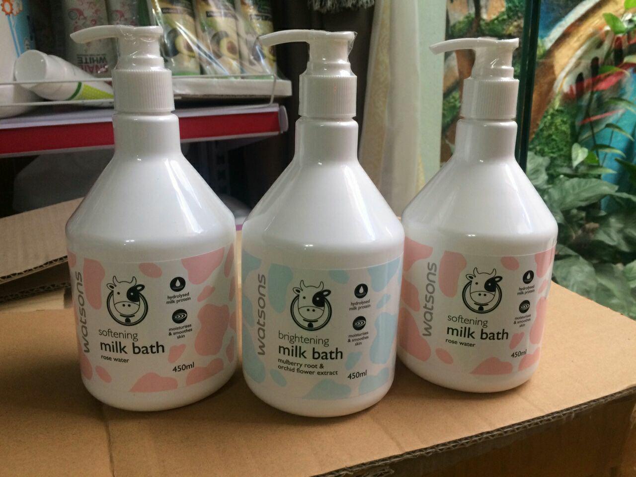 Sữa tắm Watsons Milk Bath 450ml Thái Lan