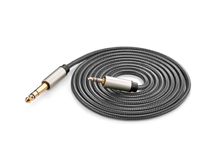 Cáp Audio 3.5mm sang 6.5mm 3M Ugreen 10629 (Đen)