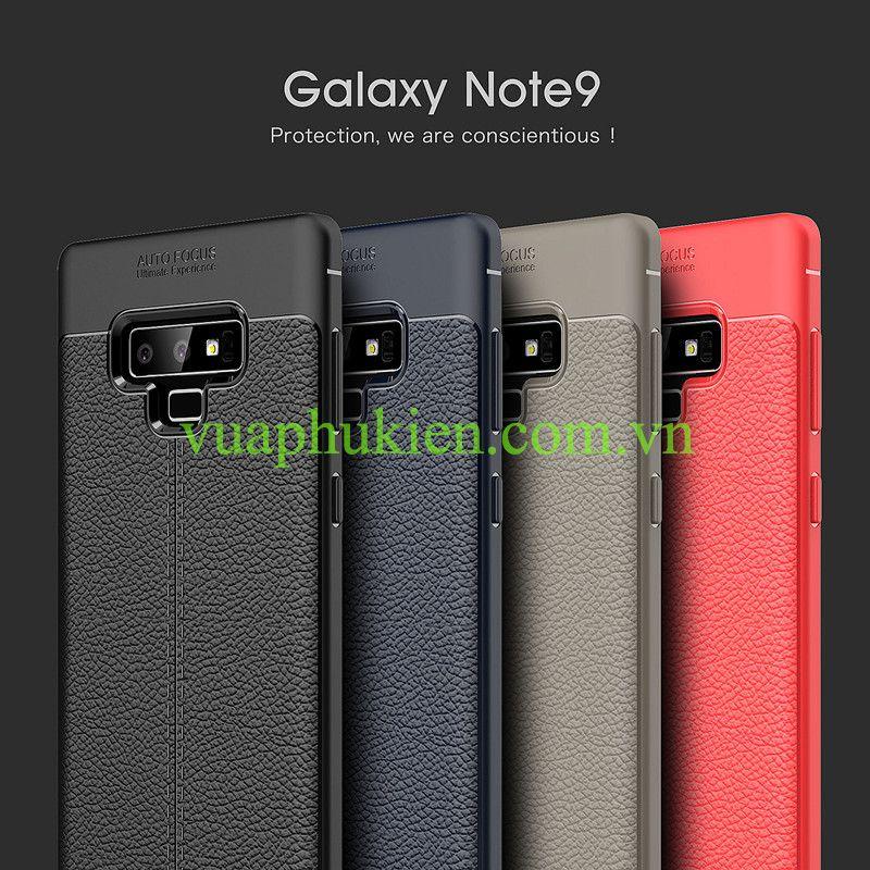 Ốp lưng dẻo thời trang giả da cao cấp cho Samsung Galaxy Note 9 - Hàng nhập khẩu