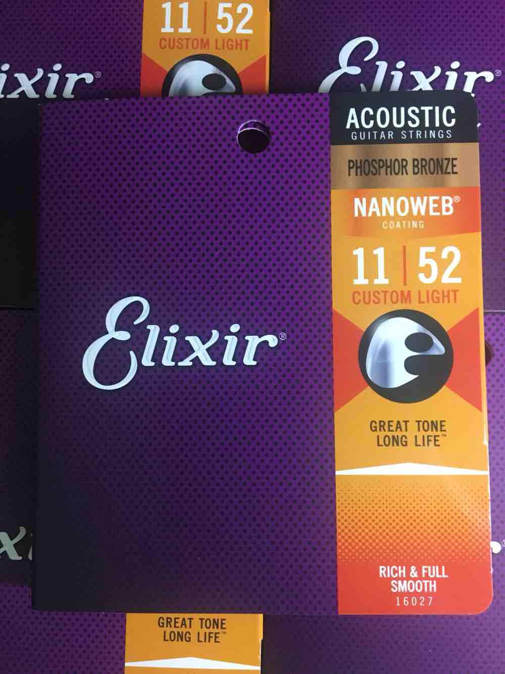 DÂY ĐÀN ELIXIR GUITAR PHOSPHOR BRONZE 16027 CHÍNH HÃNG