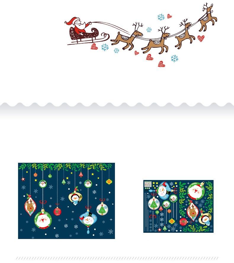 Decal trang trí GIÁNG SINH, NOEL độc đáo kích thước 45x60cm