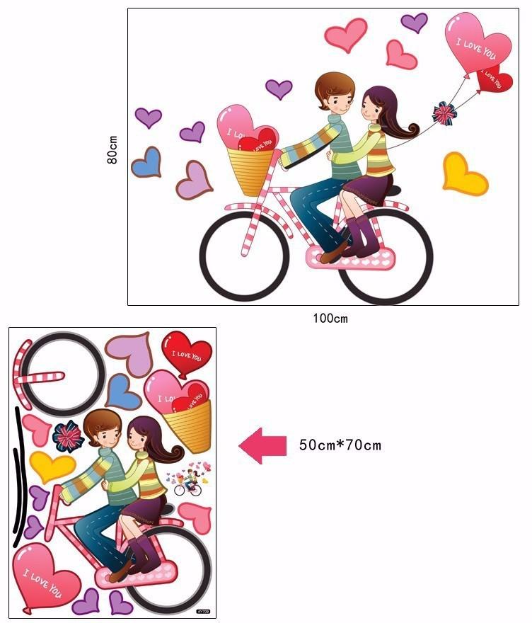 Decal dán tường combo 76