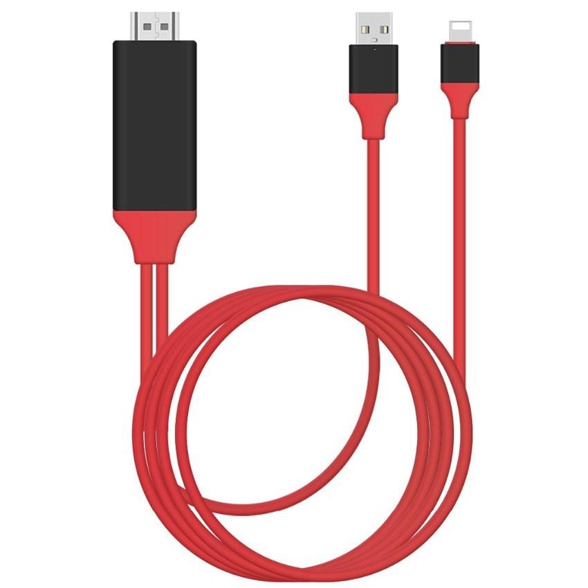Cáp Lightning to HDMI cho iPhone / iPad kết nối Tivi hỗ trợ IOS các phiên bản